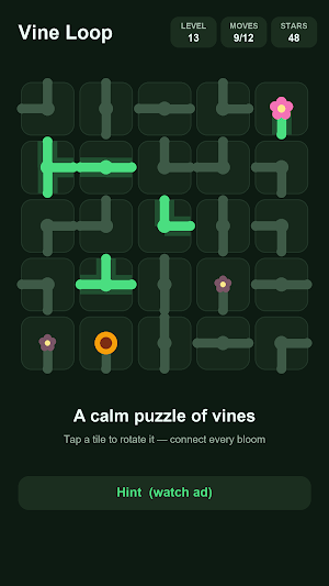 Vine Loop: Zen Garden Puzzle Screenshot 0
