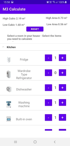 Self Storage Calculator Screenshot 2