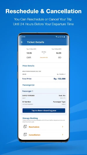 KAI Access: Train Booking, Reschedule, Cancelation Screenshot 2