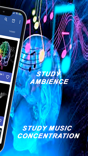 Study Music Concentration Relaxing Sounds App Screenshot 1