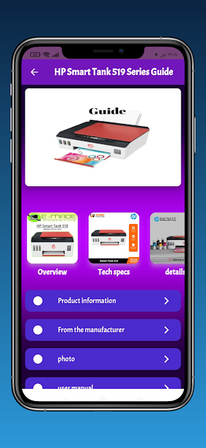 HP Smart Tank 519 Series Guide Screenshot 1