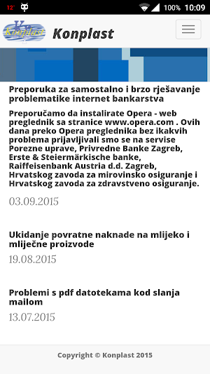 Konplast novosti Screenshot 1