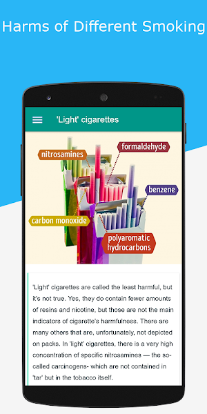 Harms of Different Smoking Screenshot 1
