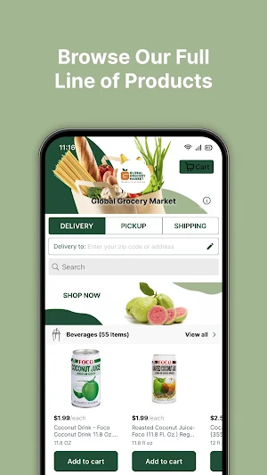 Global Grocery Market Screenshot 1