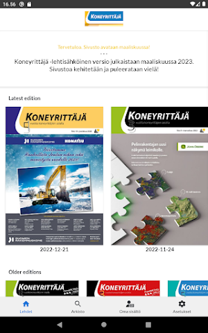 Koneyrittäjä-lehti Screenshot 2