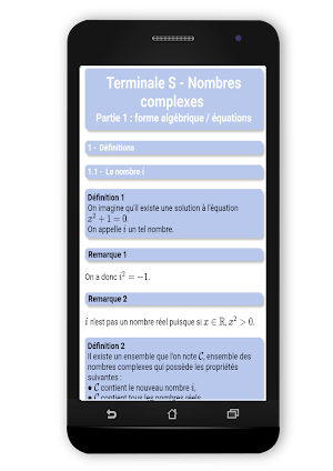Maths TS : Complexes 1 Screenshot 0