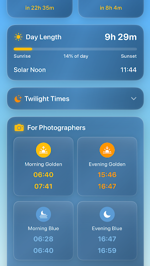 Sunrise & Sunset Planner Screenshot 3