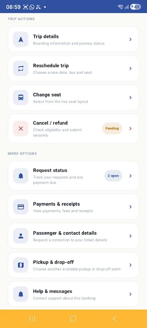 Extracity: Book Bus Tickets Screenshot 1