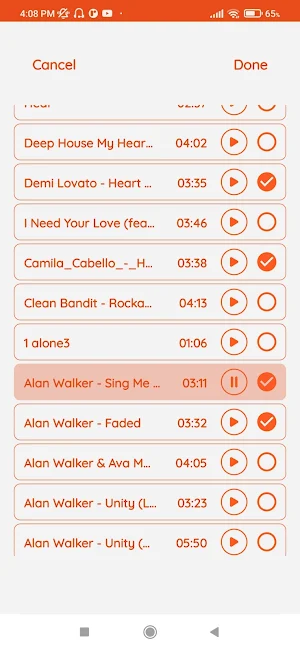 mix audios and merge songs mp3 screenshot 2