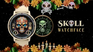 Skull Watchface: Wear OS Watch Screenshot 2