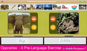 Montessori Language- Opposites Screenshot 0