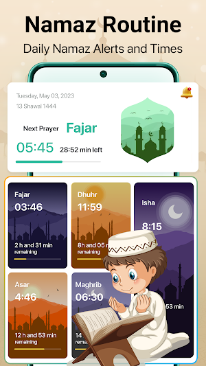 Qibla Direction: Prayer times Screenshot 0