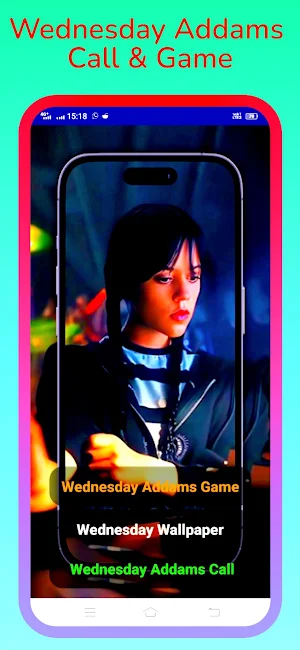 Wednesday Addams Fake Call Screenshot 0