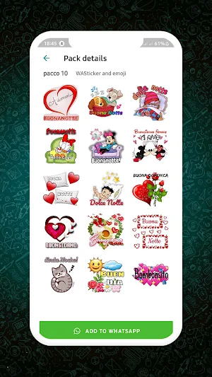 Stickers buongiorno buonanotte Screenshot 1