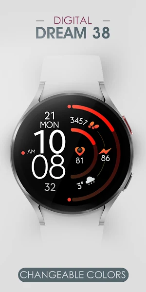 Dream 38 - Digital Watch Face Screenshot 0