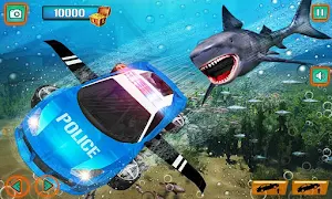 Underwater Police Car Chase : Cop Car Driving sim Screenshot 1