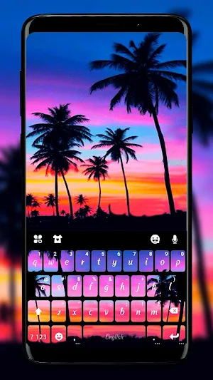 Sunset Beach 2 Keyboard Theme Screenshot 0