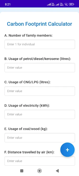 Carbon Footprint Calculator Screenshot 3