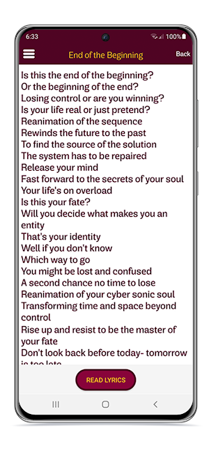 Black Sabbath Lyrics Wallpaper Screenshot 3