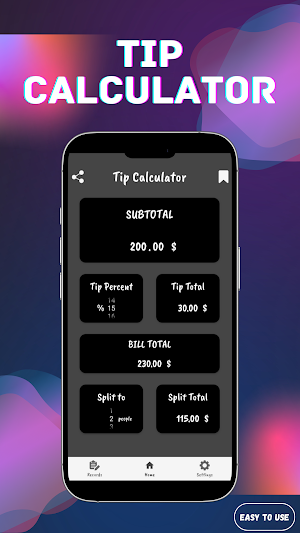 Tip Calculator and Tracker Screenshot 0