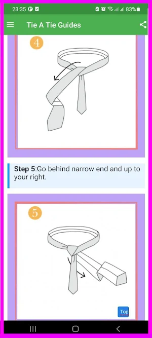 How To Tie A Tie Guides App Screenshot 2