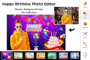 Happy Birthday Photo Editor Screenshot 1