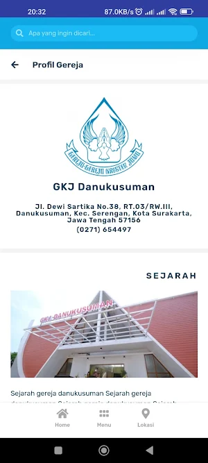 MyGereja GKJ Danukusuman Screenshot 2