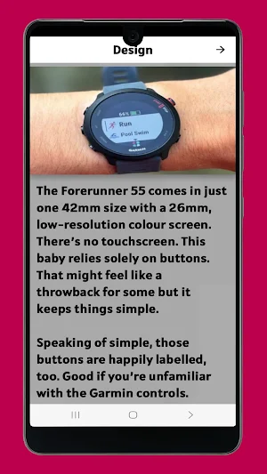 garmin 55 forerunner guide Screenshot 2