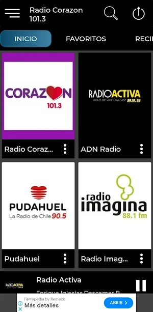 Radio Corazon 101.3 FM chile Screenshot 1