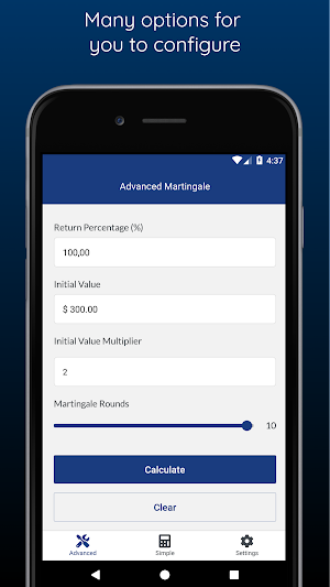 Martingale Calculator Screenshot 2