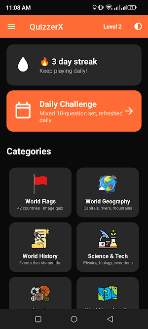 QuizzerX Screenshot 2