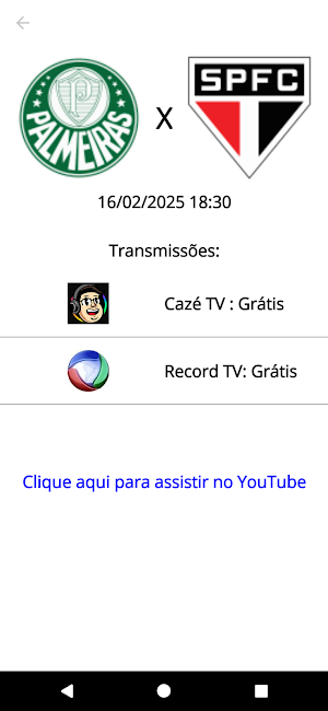 Aonde Assisitir - SPFC Screenshot 1