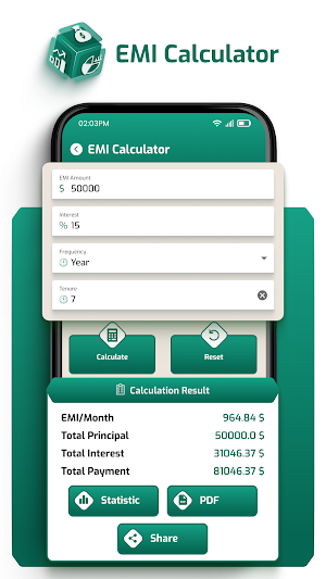 Loan Emi Calculator Screenshot 0