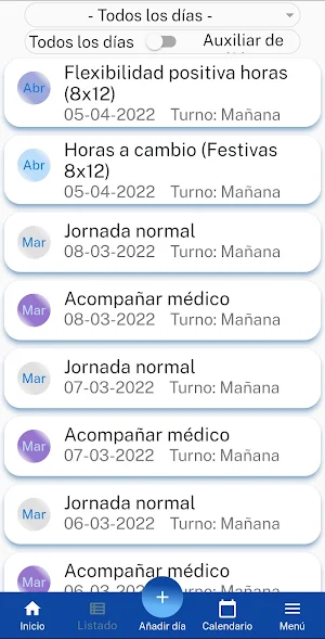 Bolsa de horas Screenshot 3