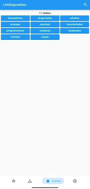 Deutsche Verben im Satz Screenshot 3