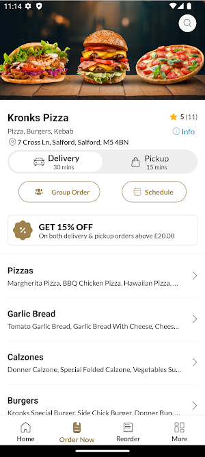 Kronks Pizza Salford Screenshot 1