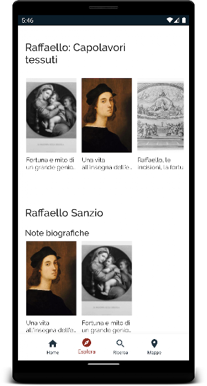 Raffaello capolavori tessuti Screenshot 2