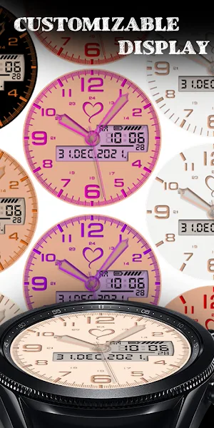 Rose gold modern clock Screenshot 3