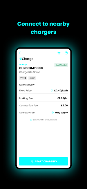 eCharge - Driver's app Screenshot 2