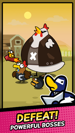 Duck vs Chicken : Idle Defense Screenshot 3