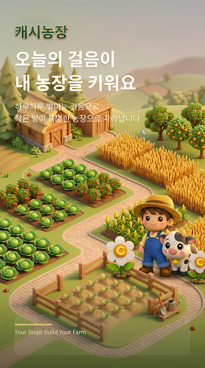 캐시농장-걷고 키우고 수확하는 신개념 앱테크(만보기) Screenshot 0
