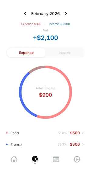 Simple Expense Tracker Budget Screenshot 2