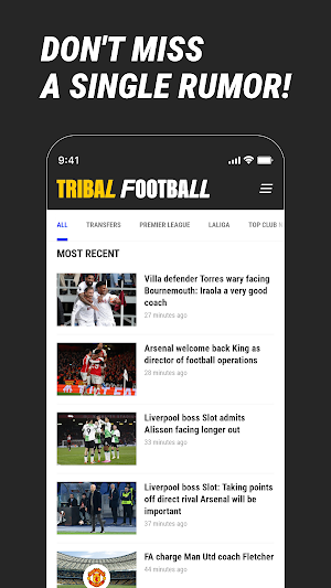 Tribal Football: Football News Screenshot 2