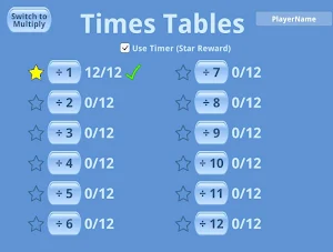 Times Tables Screenshot 3