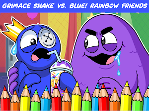 Red rainbow Friend Coloring 3 Screenshot 1