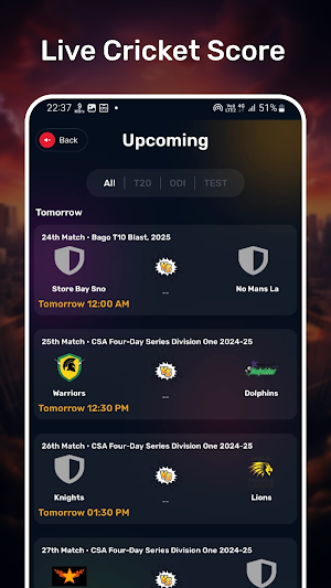 Live Cricket Scores Screenshot 3