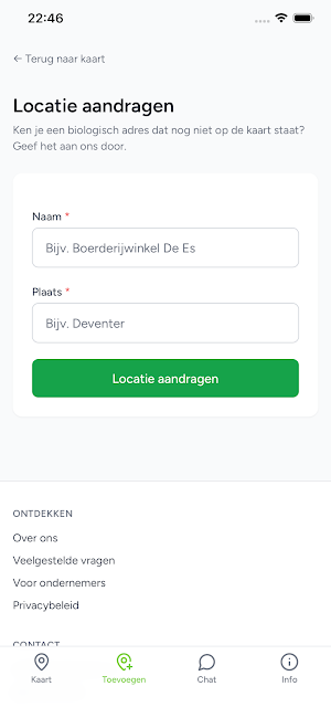 Bioadressen Screenshot 3