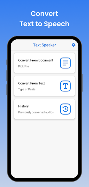 Text Speaker - Text to Speech Screenshot 0