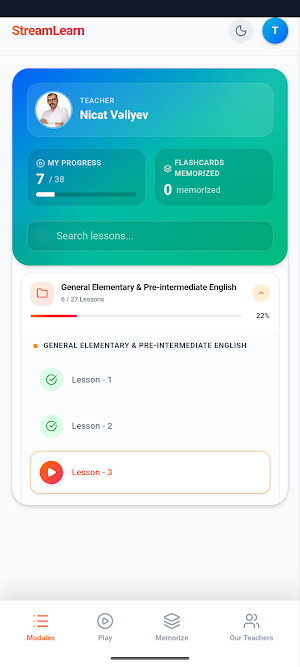 StreamLearn Screenshot 0