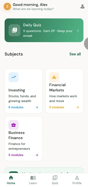 Learn Finance Screenshot 0